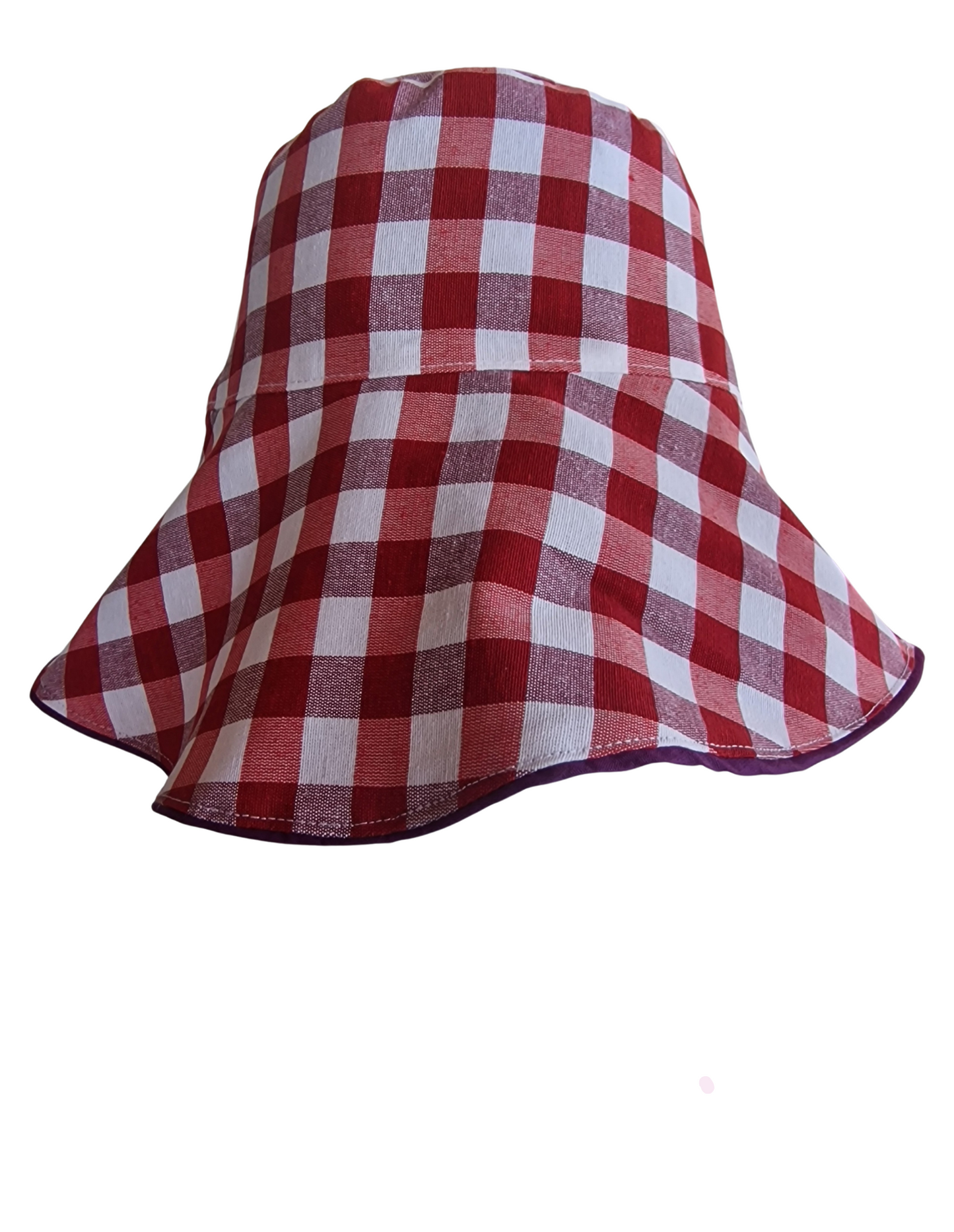 Gorro reversible Vicky rojo /morado