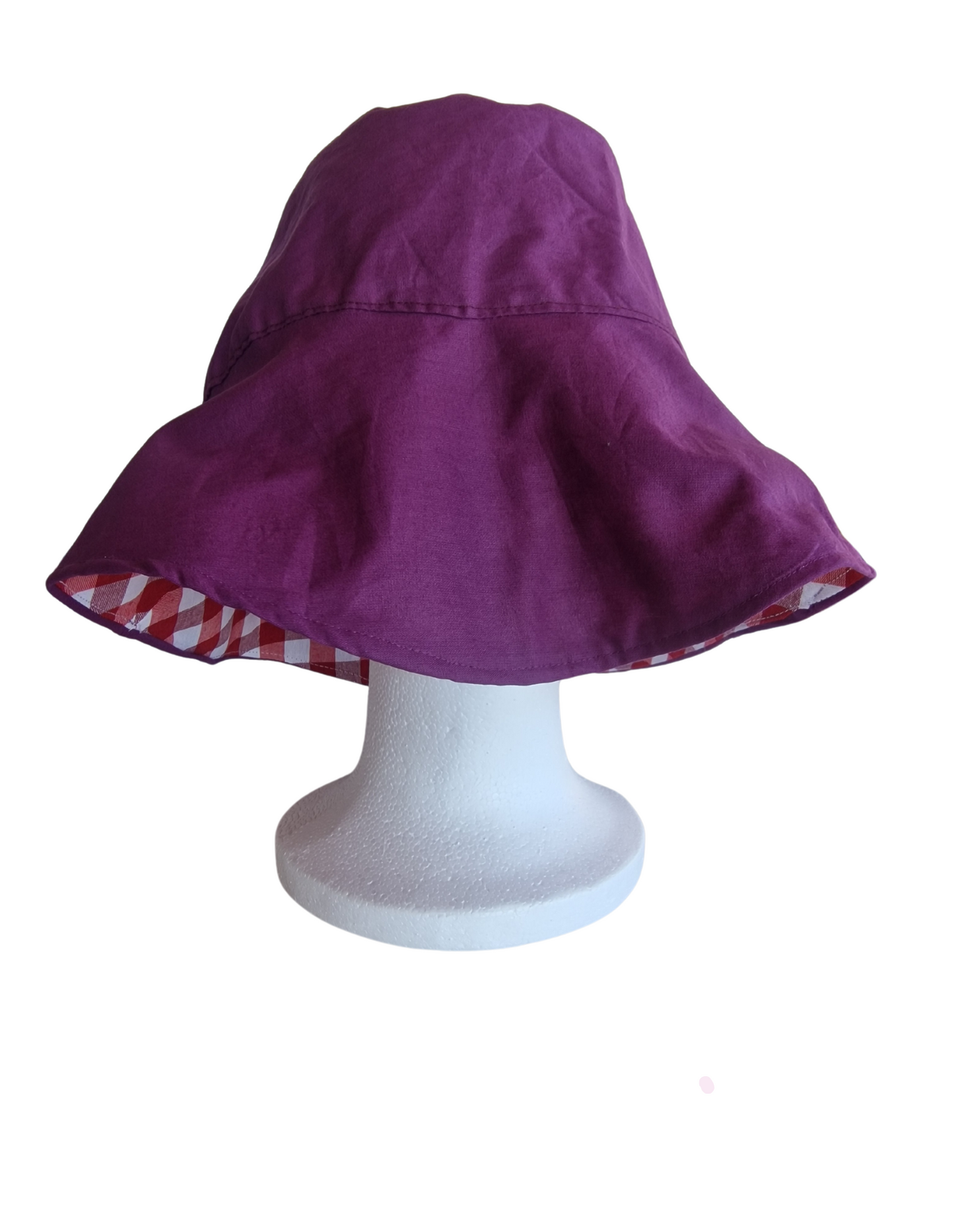 Gorro reversible Vicky rojo /morado