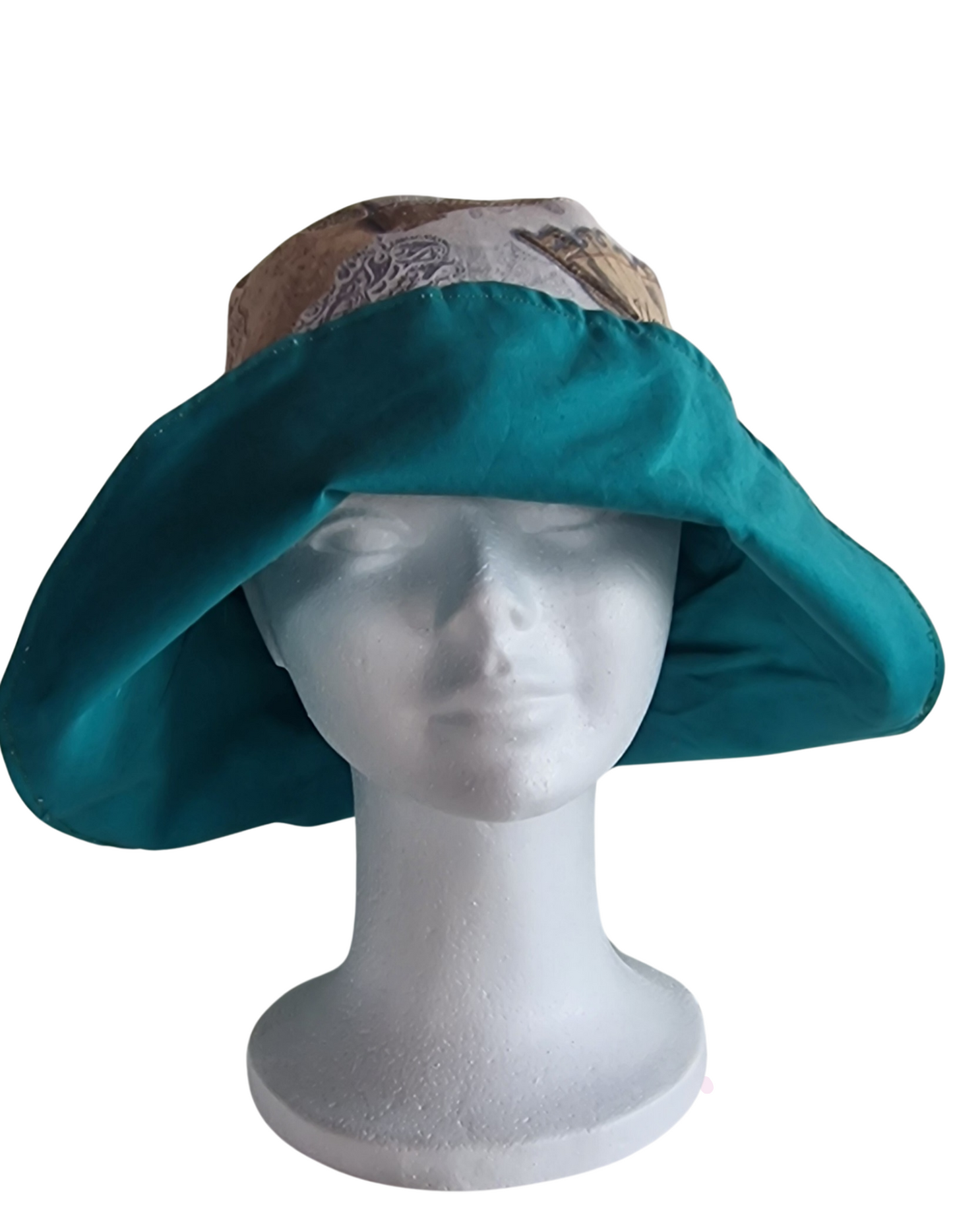 Gorro estampado vintagey verde