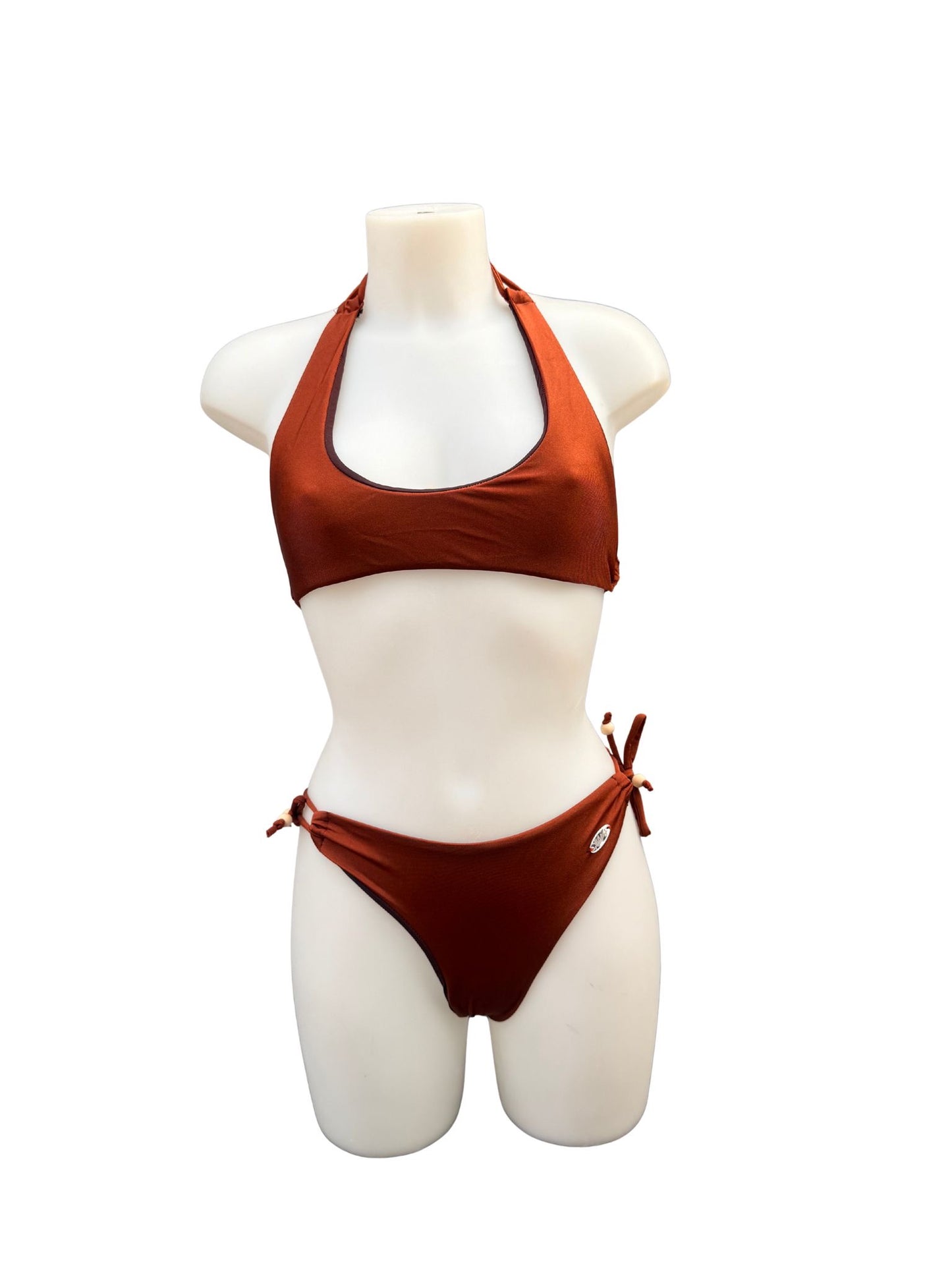 Bikini cafetal marron.
